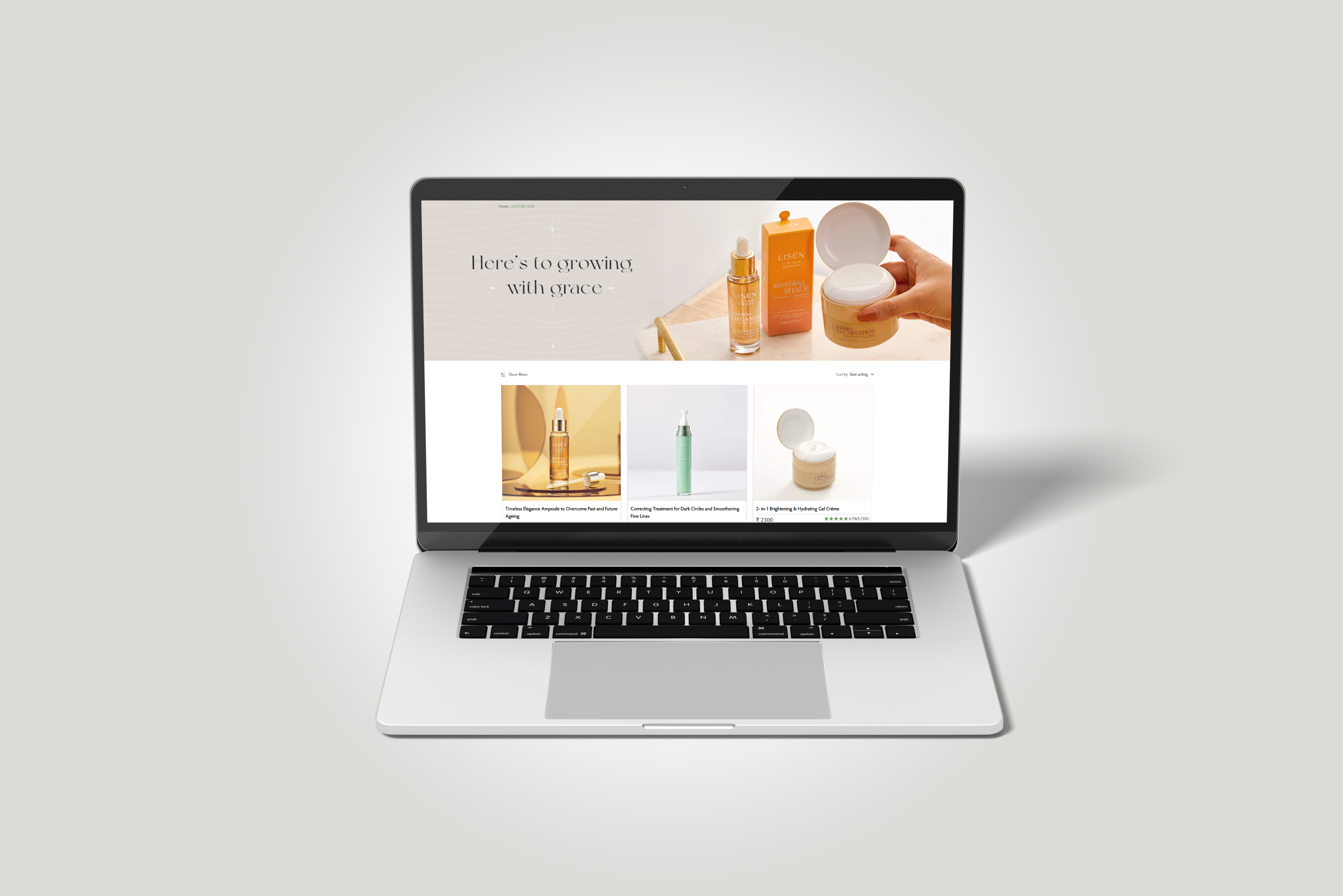 Skincare Ecommerce Web Design